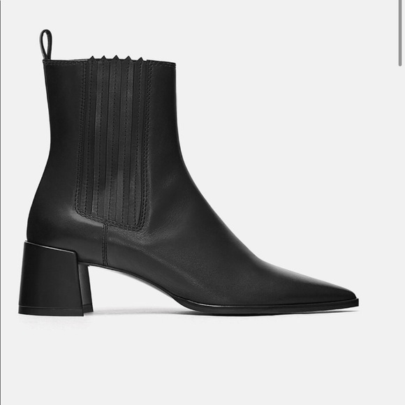 New Zara leather boot - Picture 2 of 8